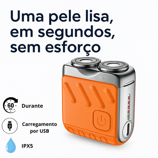 Mini barbeador elétrico recarregável